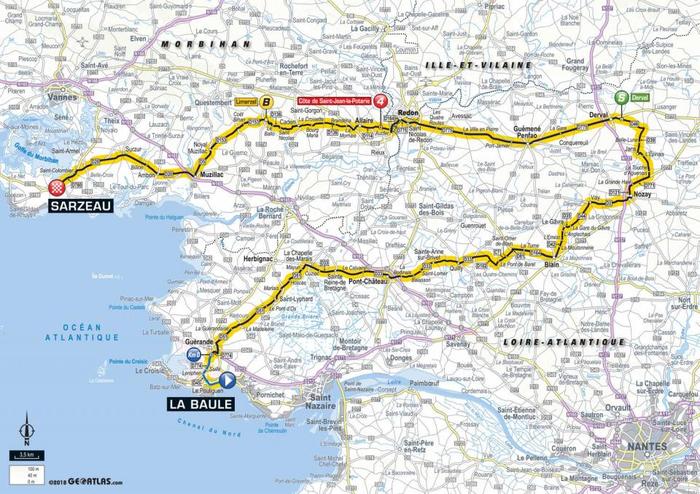 Tour de France 2018 4e étape La Baule Sarzeau via Blain