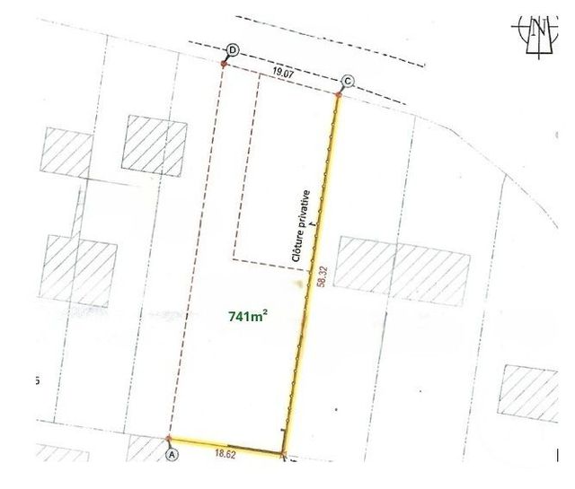 terrain à vendre - 741.0 m2 - GUENROUET - 44 - PAYS-DE-LOIRE - Century 21 Espace De L'Isac