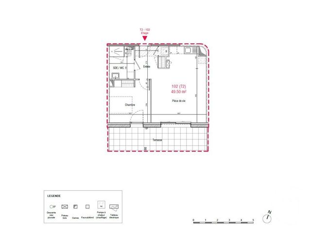 Appartement T2 à vendre - 2 pièces - 49.5 m2 - PUCEUL - 44 - PAYS-DE-LOIRE - Century 21 Espace De L'Isac