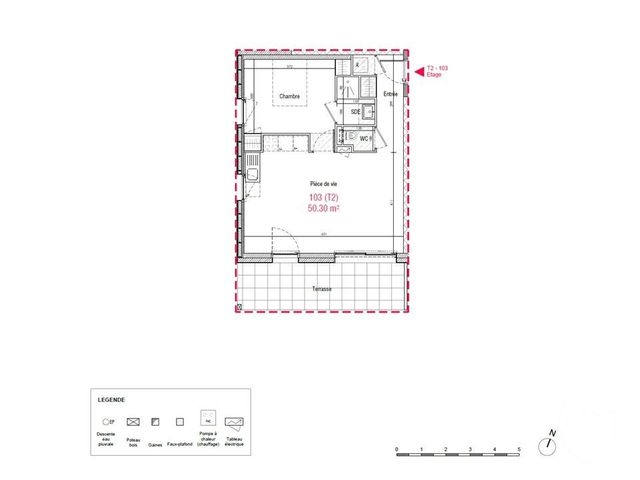 Appartement T2 à vendre - 2 pièces - 50.3 m2 - PUCEUL - 44 - PAYS-DE-LOIRE - Century 21 Espace De L'Isac