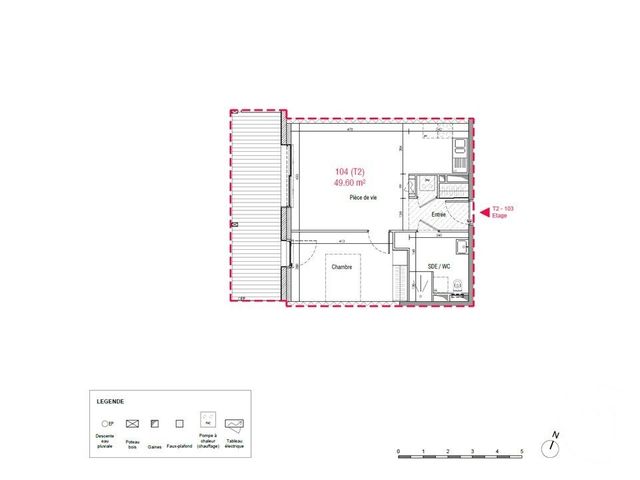 Appartement T2 à vendre - 2 pièces - 50.6 m2 - PUCEUL - 44 - PAYS-DE-LOIRE - Century 21 Espace De L'Isac