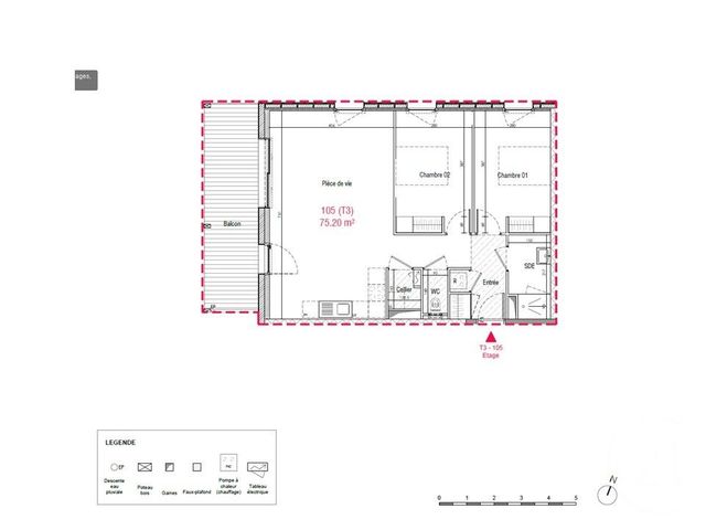 Appartement T3 à vendre - 3 pièces - 75.2 m2 - PUCEUL - 44 - PAYS-DE-LOIRE - Century 21 Espace De L'Isac