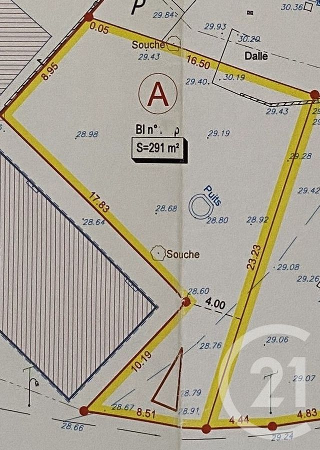 terrain à vendre - 291.0 m2 - SAVENAY - 44 - PAYS-DE-LOIRE - Century 21 Espace De L'Isac